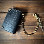 【カスタムオーダー Trucker Wallet-09Ⅱ クロコ型押しレザー】