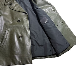 JIL SANDER double breasted leather coat