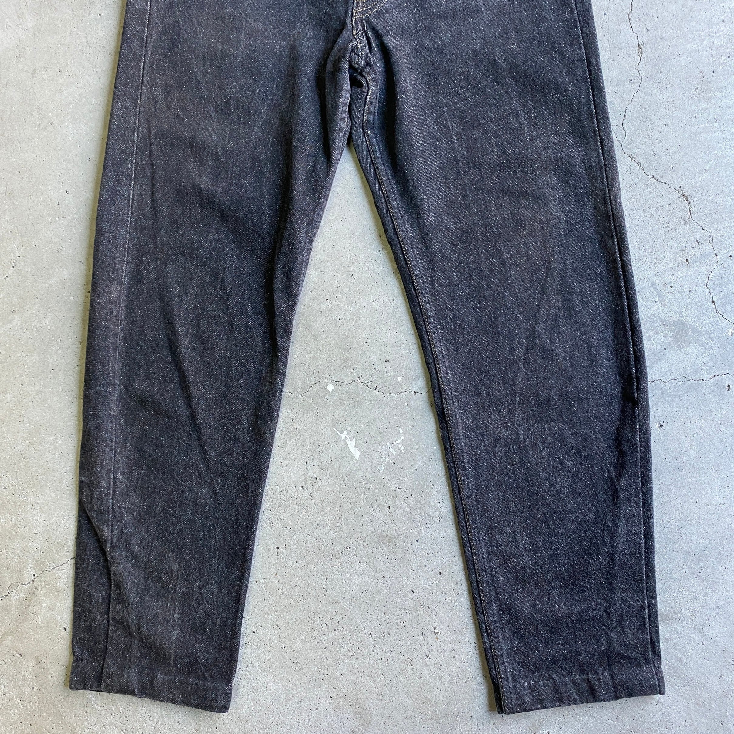 USA製 80年代 Levi's リーバイス 501-0658 先染め ブラックデニム 