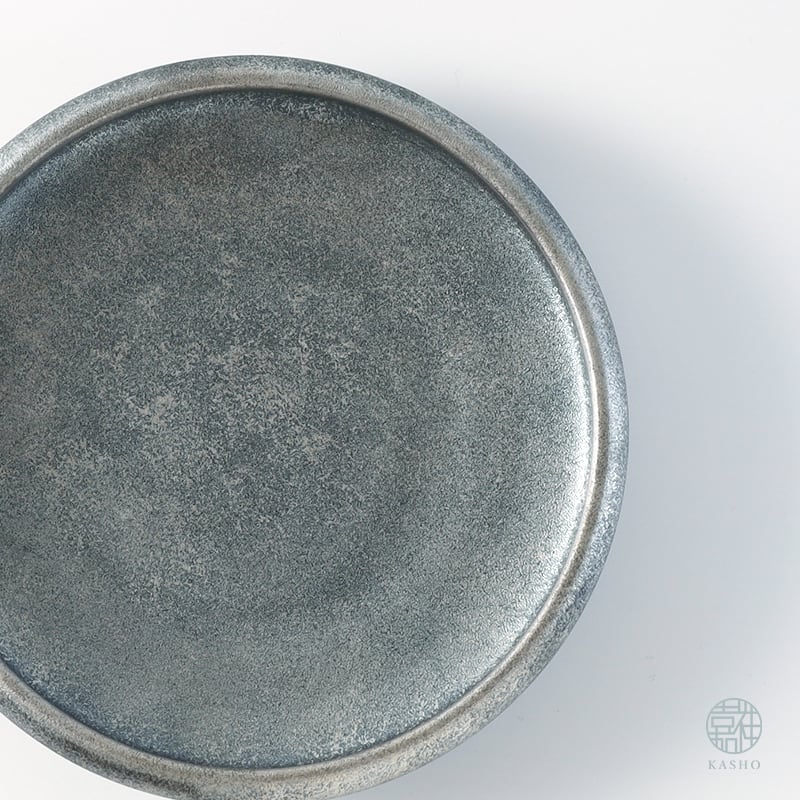 銀錆銀河-プラチナ-｜反渕皿（小）｜φ約13.5cm | 三川内焼｜平戸嘉祥