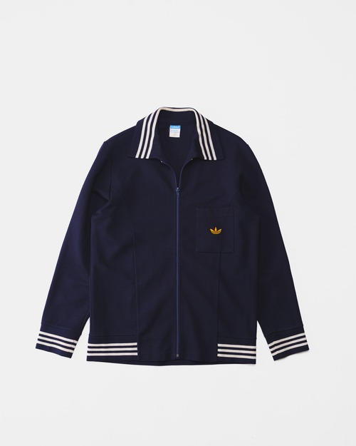 [1970-1980s] Vintage "adidas" Knit Track Jacket (made in West Germany) -NOS-