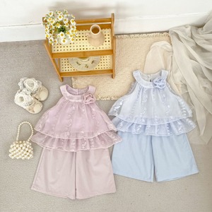 【BABY&KID】ローズメッシュセットアップ