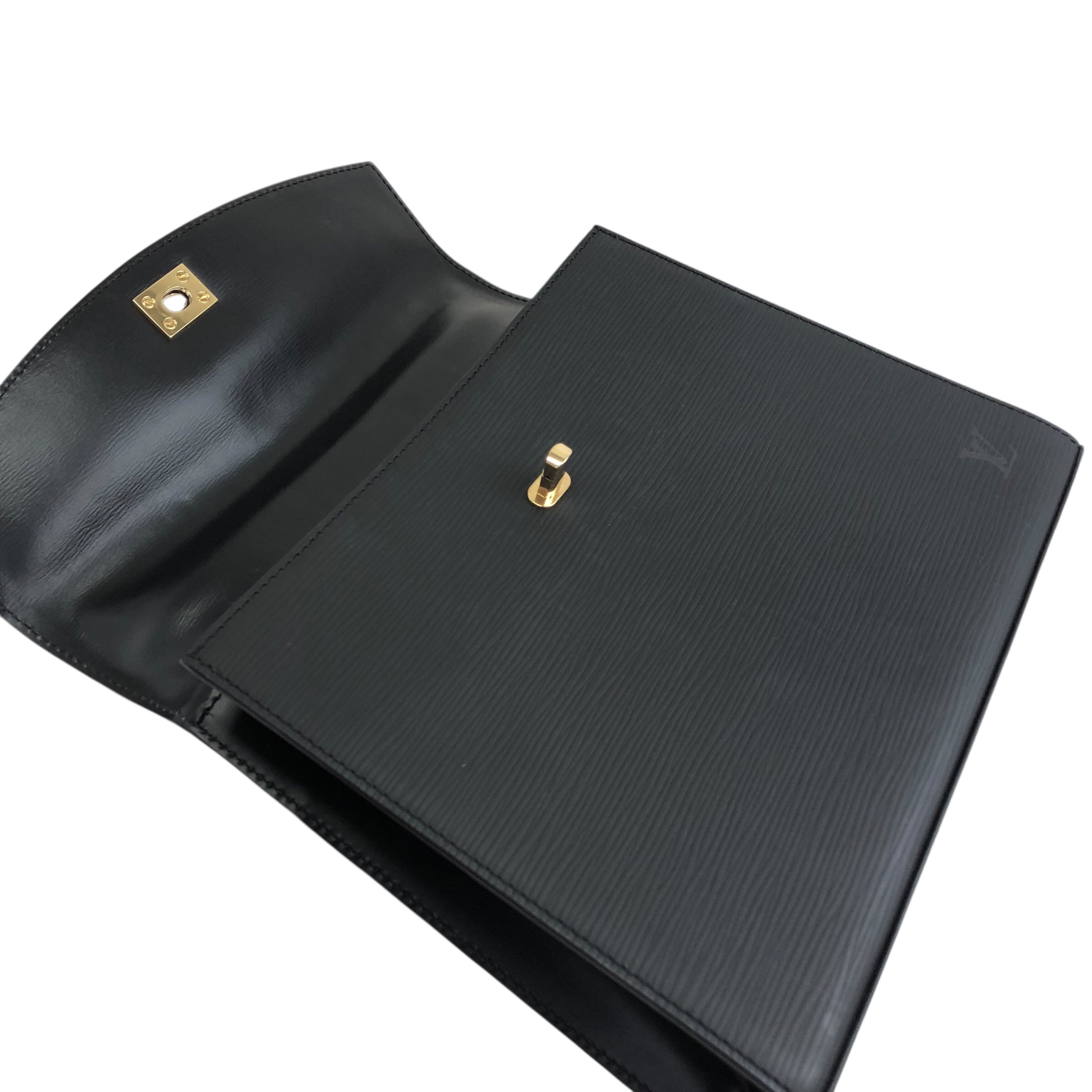 LOUIS VUITTON ルイヴィトン エピ ハンドバッグ ブラック ターンロック