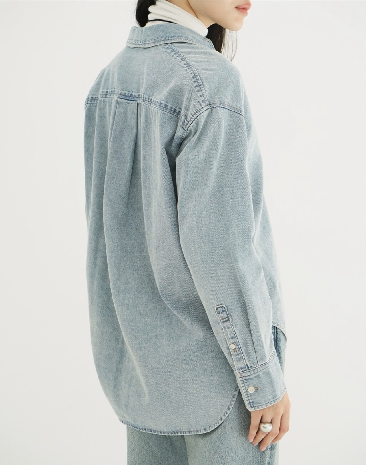 CLANE COMPACT DENIM SHIRTS 2色展開