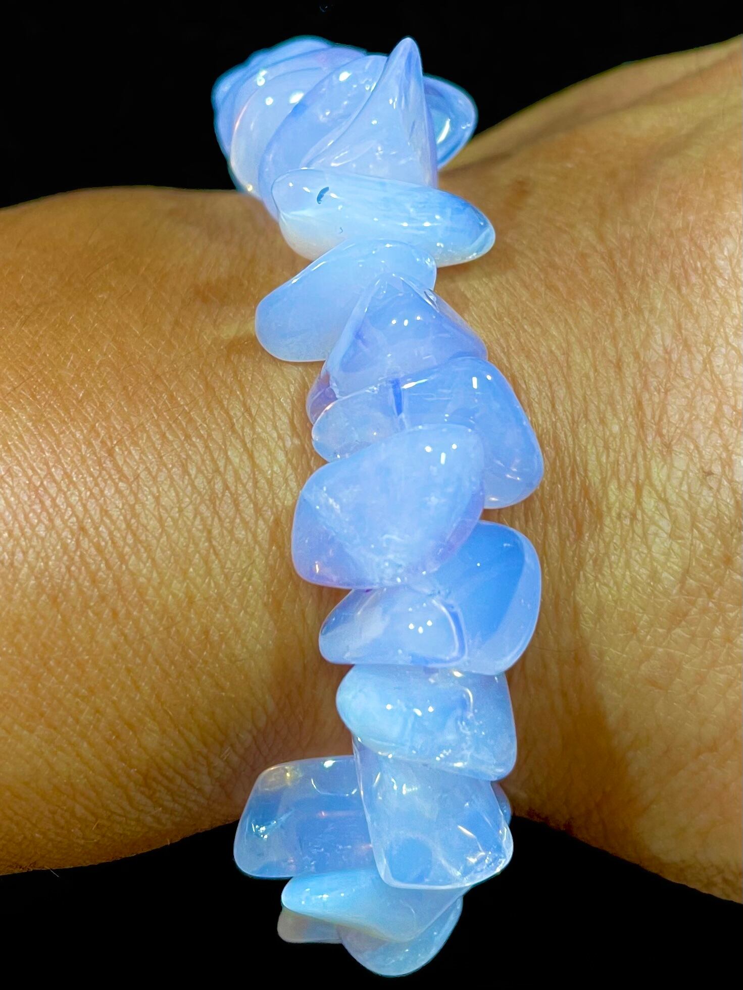 9) スコロライト・ブレスレット(さざれ)