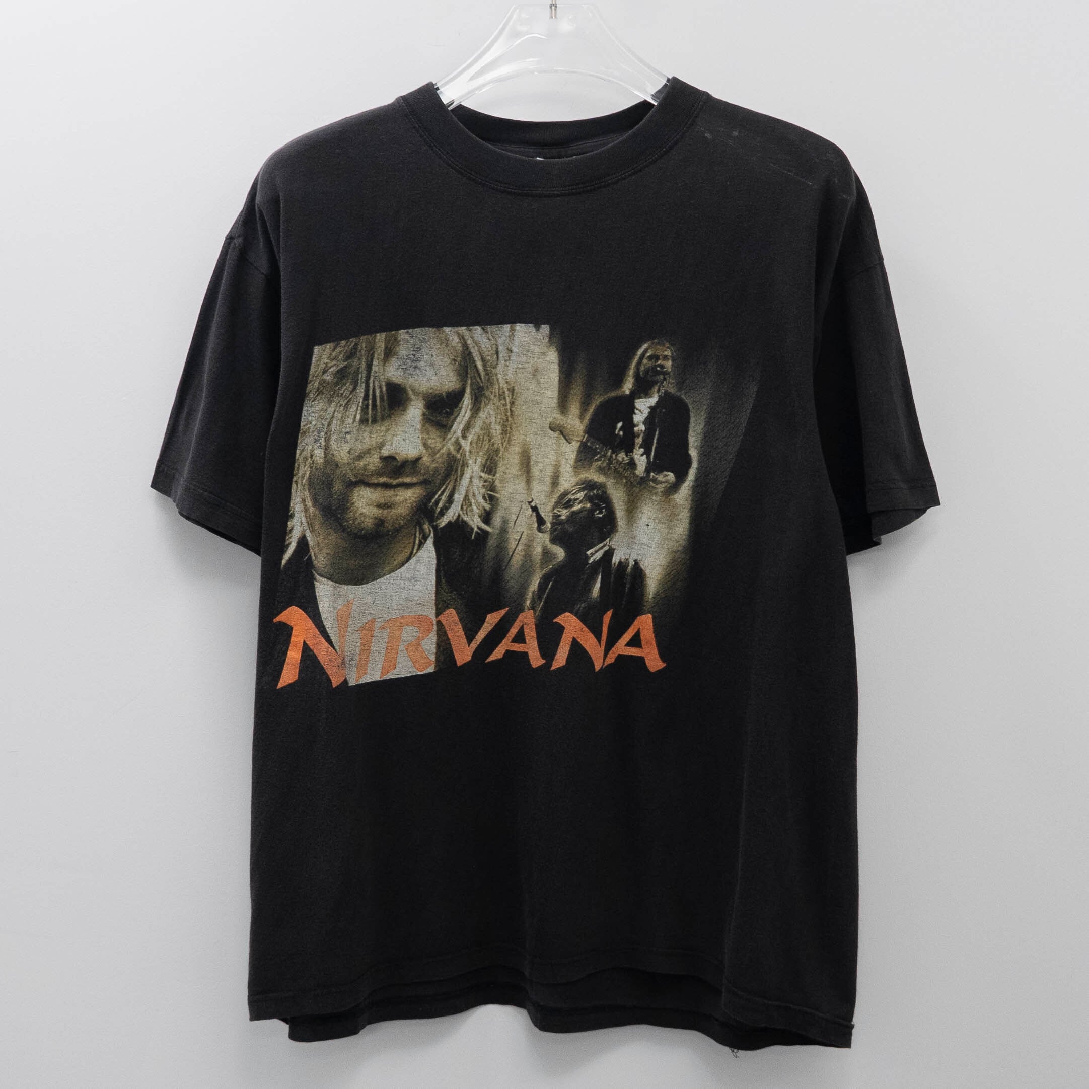 Nirvana " Bootleg Kurt Cobain " American T-Shirts XXL 【A11-98】