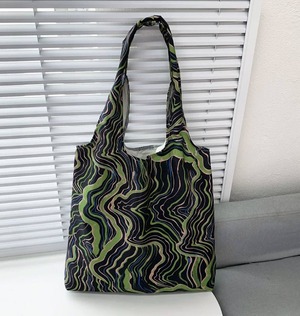 marble print tote bag 〈b101718〉