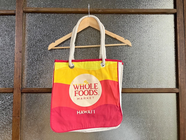 WHOLE FOODS MARKET KAHALA TOTE BAG (RED)