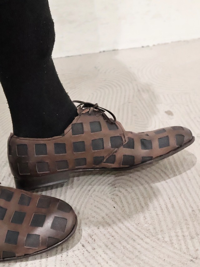 【Dolce&Gabbana】lattice design leather shoes