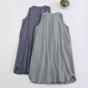 3色／チェック柄コットンジャンスカ ・9434