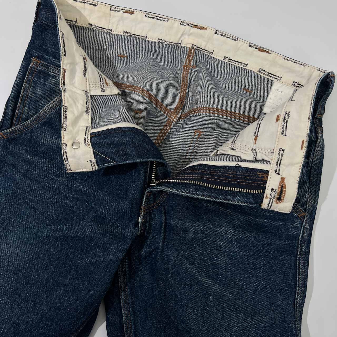 White Mountaineering ホワイトマウンテニアリング トリプルステッチ デニムパンツ S /インディゴ/メンズ/日本製