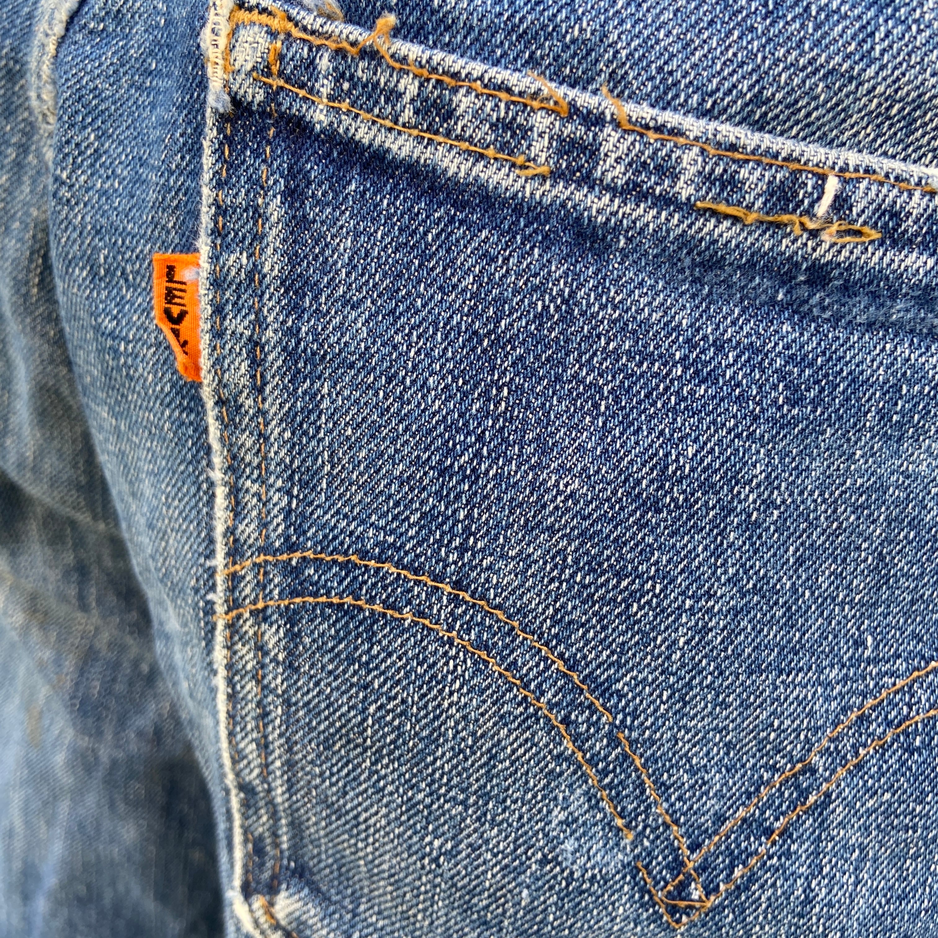 70s☆Levi's☆646ビッグE☆フレアデニムパンツ☆ペンキ☆ブーツカット