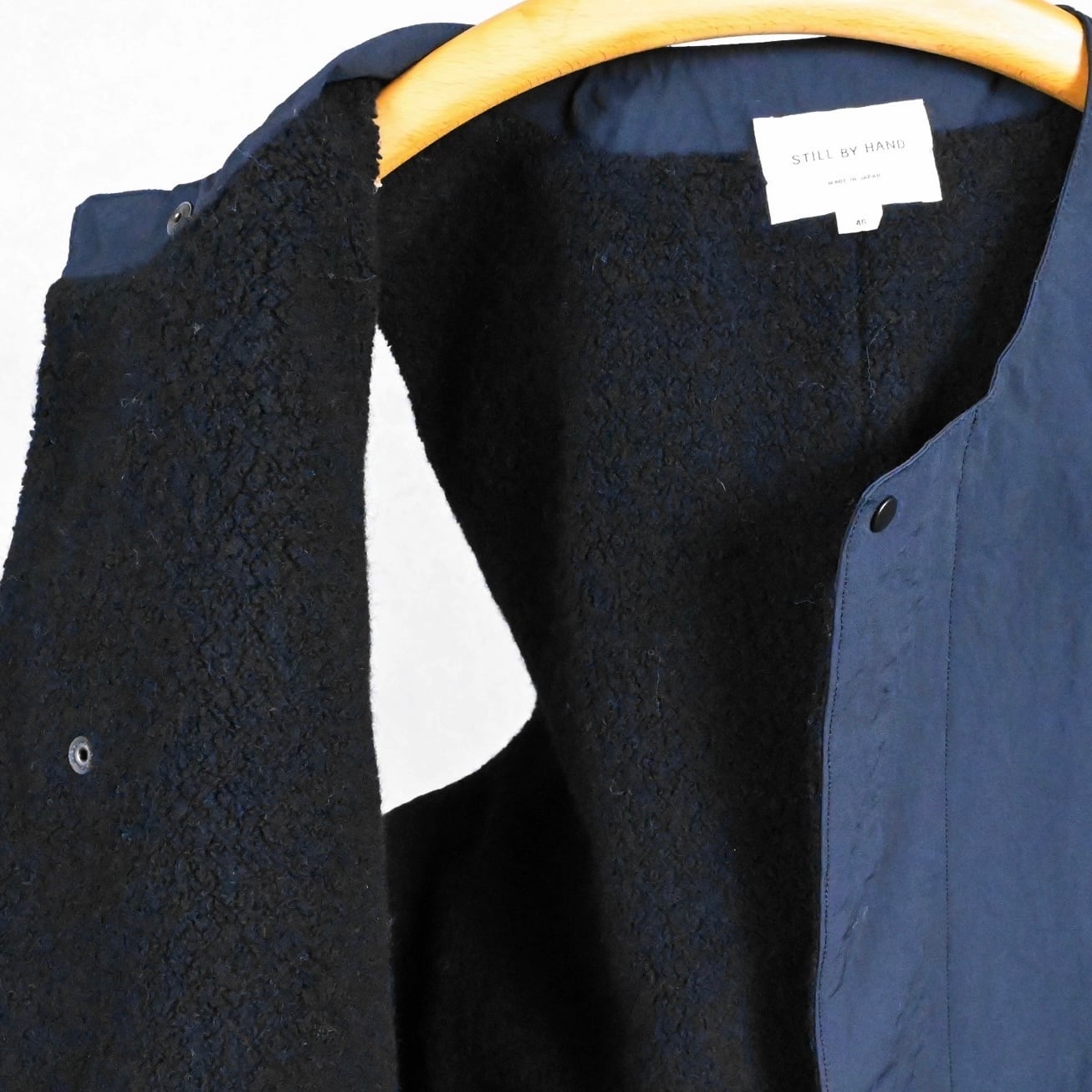 新品未使用！STILL BY HAND スティルバイハンド ボアベスト 25AW》【STILL BY HAND】NYLON BOA VEST スティルバイハンド ナイロン