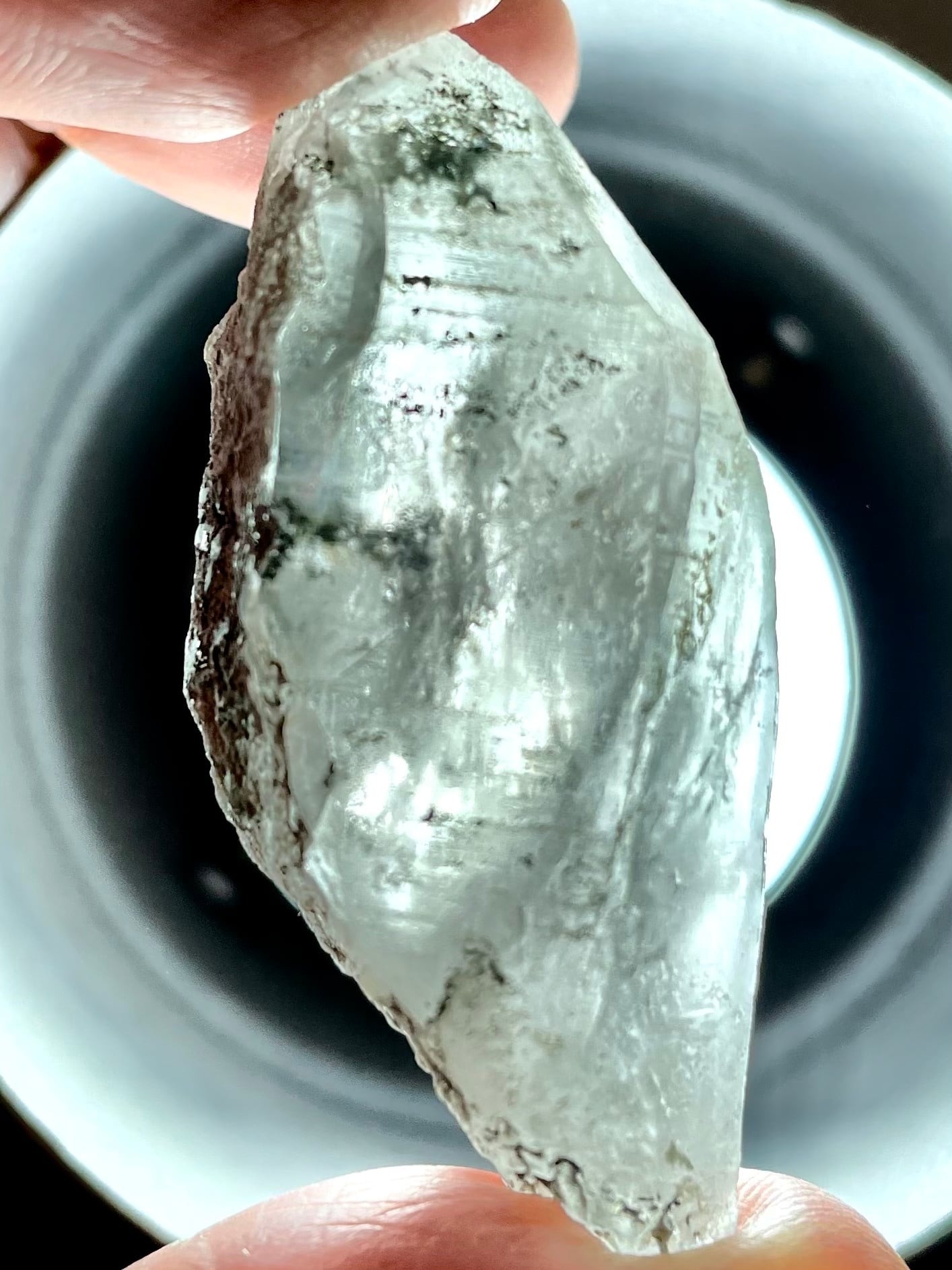 ヒマラヤ水晶 パキスタン 超クリアー セルフヒールド DT 虹あり