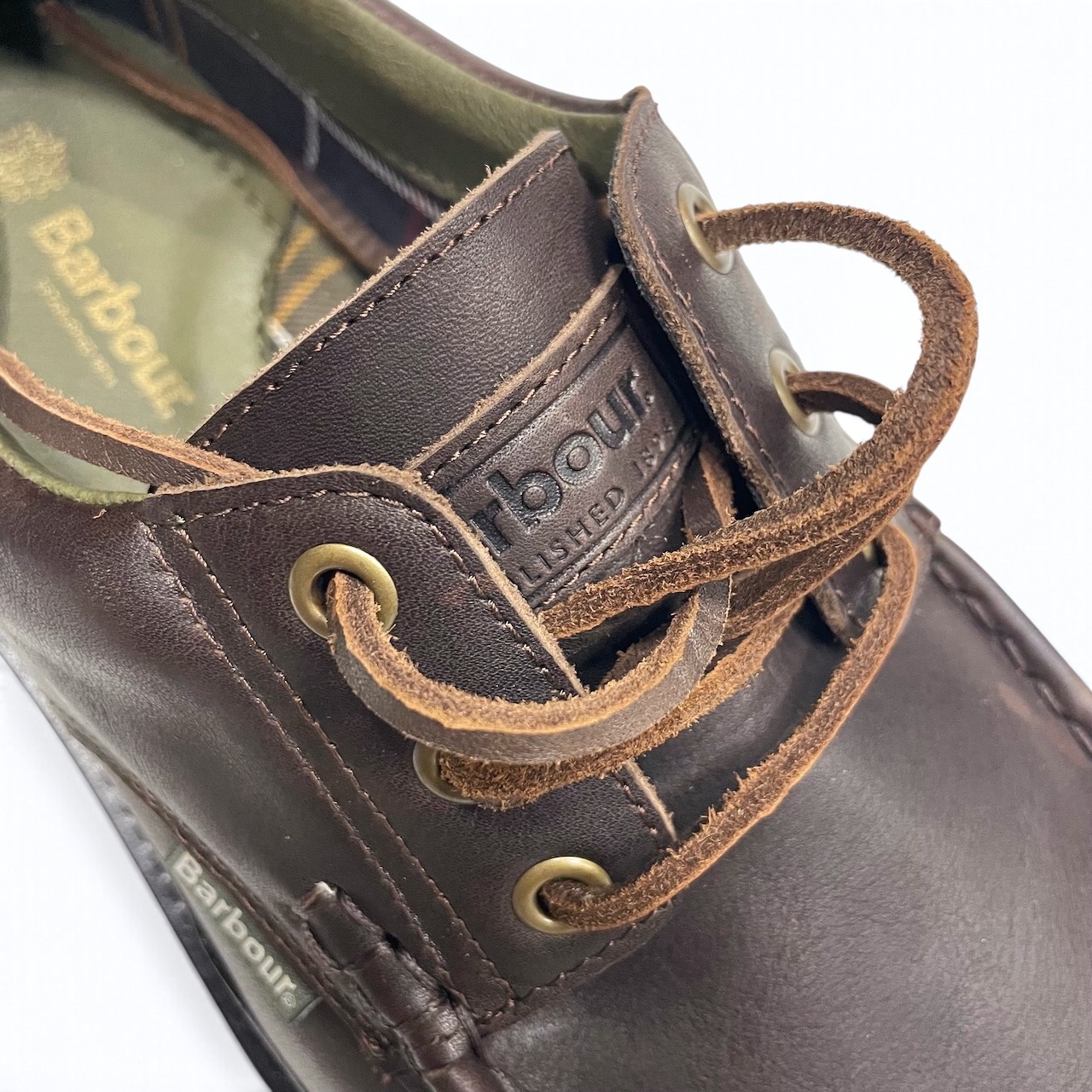 【新品】Barbour Paxton Derby Moccasin Shoe バブアー レザーモカシンシューズ ダービーシューズ 革靴（Sample）【BOOT-BARBOUR-003】 - 7