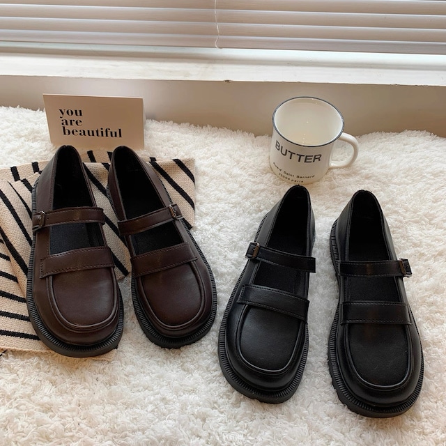 レトロガーリー♡ストラップローファー　G0507