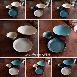【選べる2色】 / レンジ・食洗機可 / 「 ボウル  小鉢  プレート （小） 3点 セット 」  和食器 セット おしゃれ 大鉢 鉢 ターコイズ ターコイズブルー ブルー 青 お皿 皿 プレゼント 結婚祝い 引越し祝い 食器セット「 nlset-5wb」