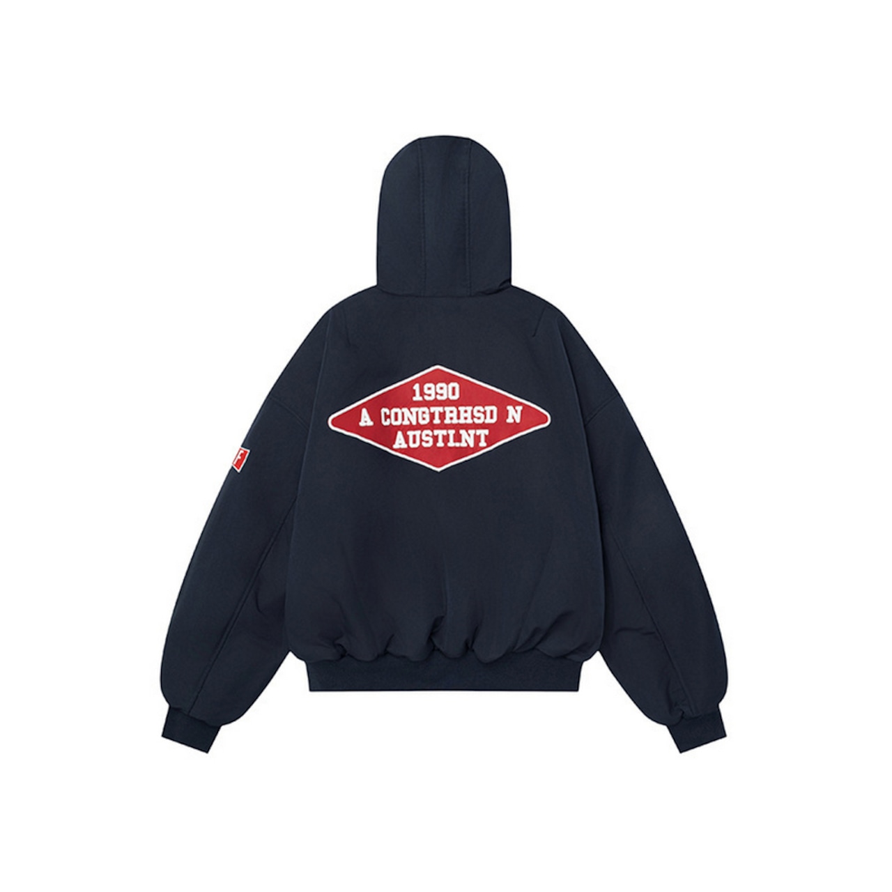 VINTAGE ストリート リバーシブル刺繍ジップパーカー T2011