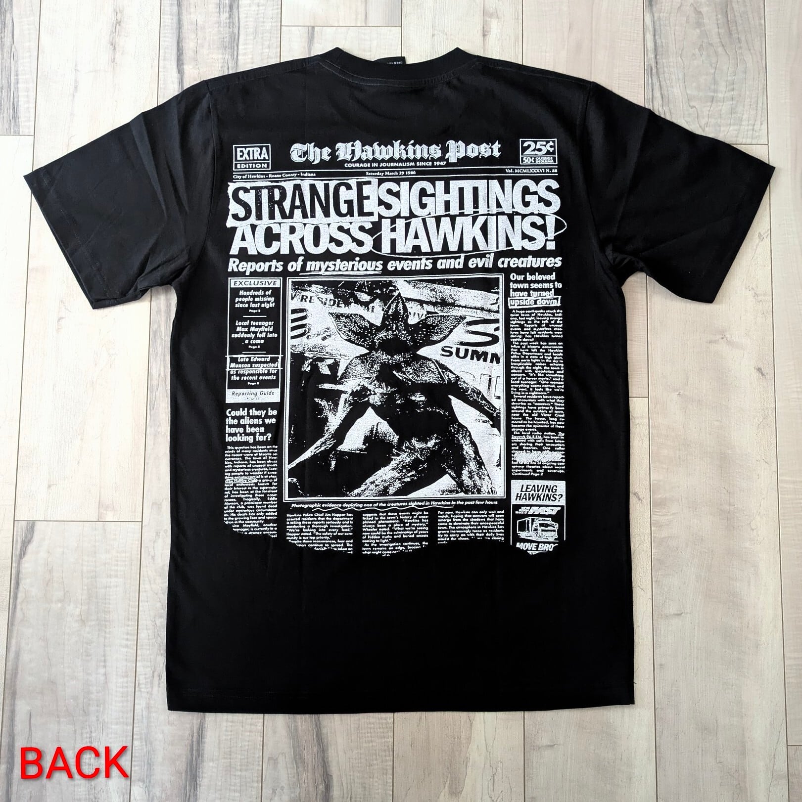 【 Stranger Things / ストレンジャーシングス 】『 One Last Strange Adventure:Demogorgon』 Tシャツ〚アメリカン雑貨 アメトイ〛