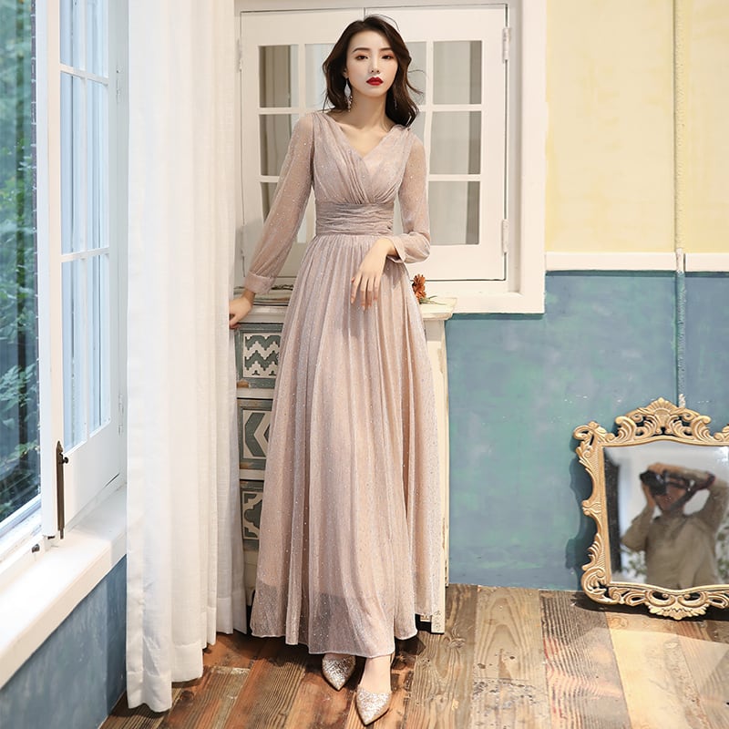 パーティードレス2025新作 おしゃれ 高級感 結婚式ワンピース 演奏会