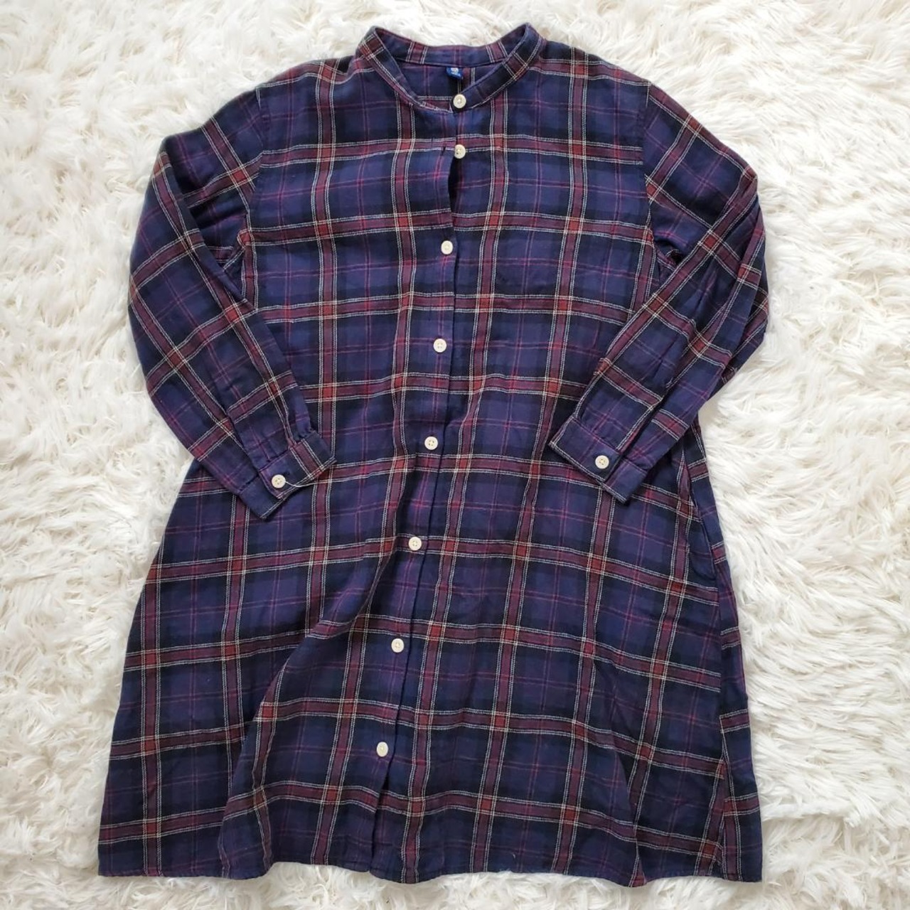 【USED】ユニクロ　春シャツワンピース　美品