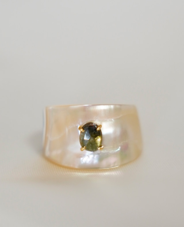 Thalatta Ring(Green Tourmaline)9号