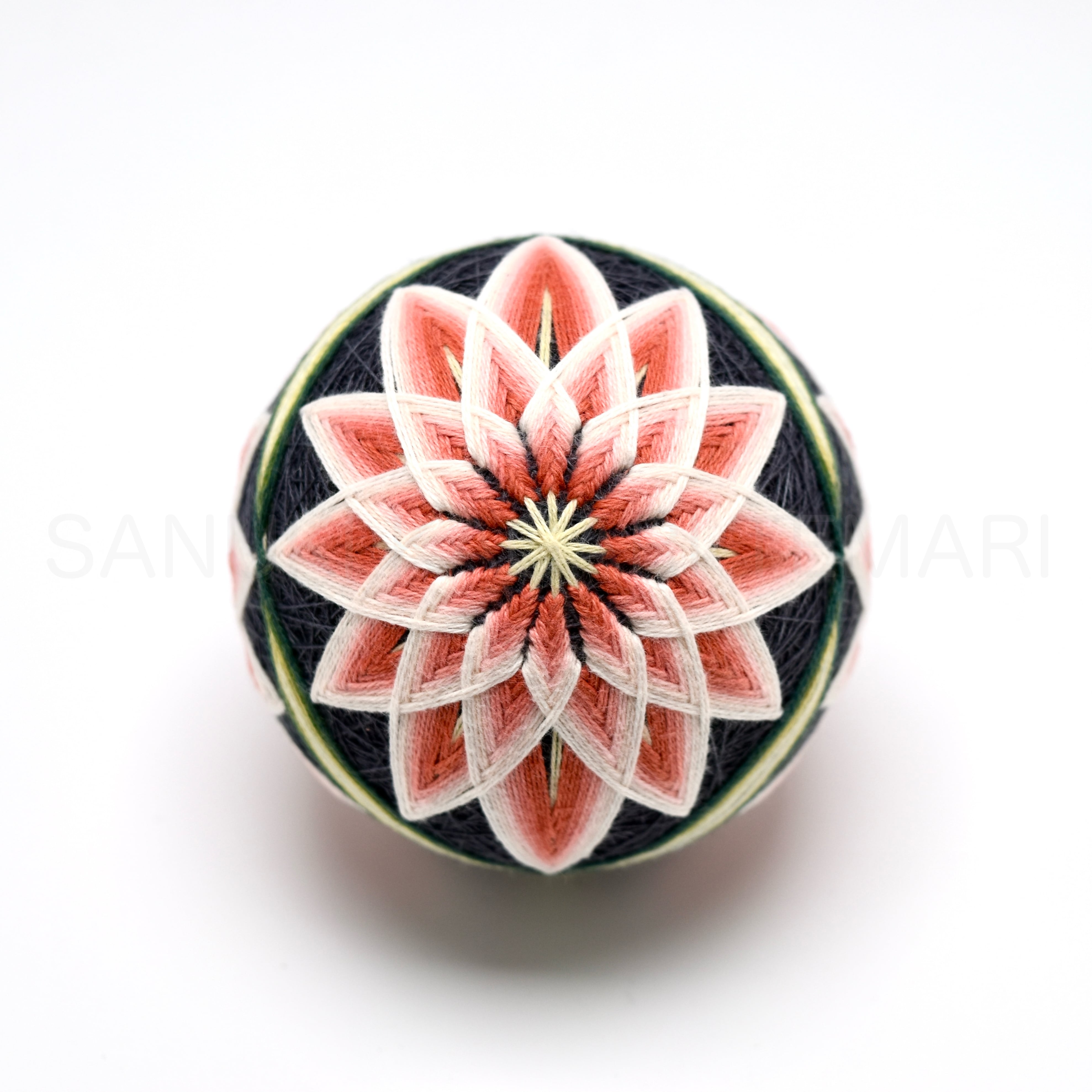 haru★手縫い仕立て＋色止め幅出し＋『有松しぼり』花手毬■反25-33 haru☆手縫い仕立て＋色止め幅出し＋『有松しぼり』花手毬□反