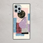 受注生産 iPhoneケース 淡色ブロックのZINEコラージュ｜紙もの風 ZINE052A