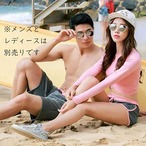 レディース水着 セパレート 長袖 ラッシュガード 2点セット ショートパンツ スポーティー 紫外線対策 日焼け防止 UVカット 露出控えめ 体型カバー スタイルアップ 美シルエット おしゃれ 可愛い カップル ペアルック リンクコーデ　w9150