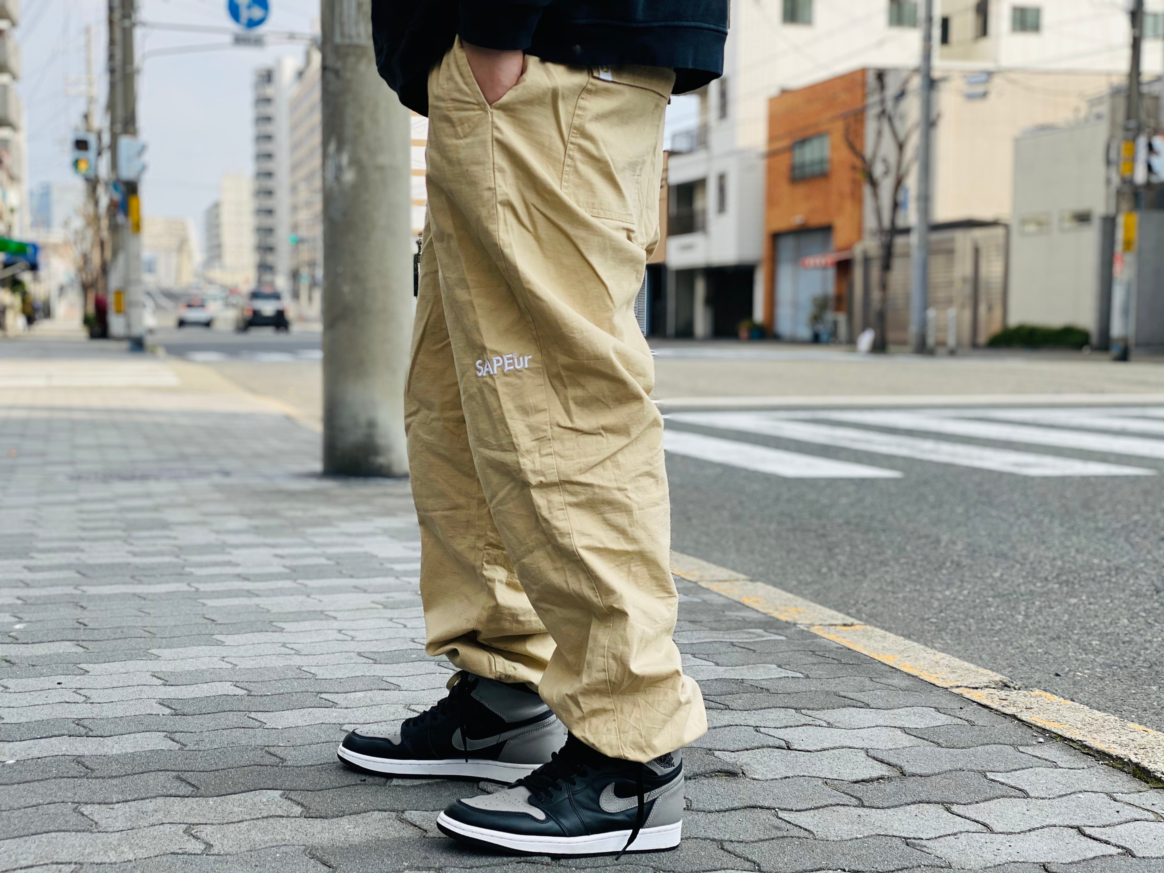 SAPEur RIPSTOP SKATE PANT XL BEIGE 30JI0105 | BRAND BUYERS OSAKA