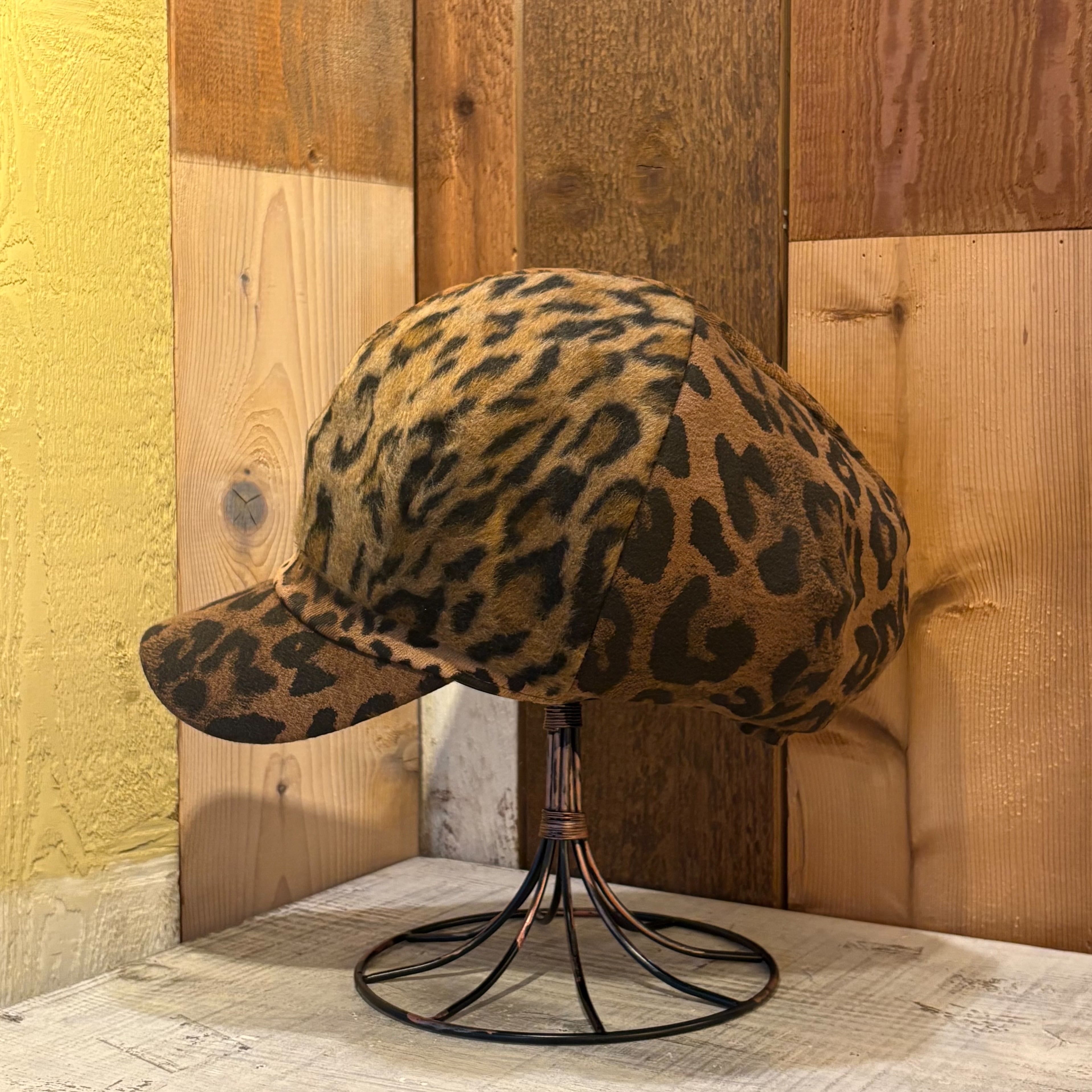 kazuyuki kumagai★レオパード柄ニットキャスケット★アタッチメント kazuyuki kumagai☆レオパード柄ニットキャスケット☆アタッチメント