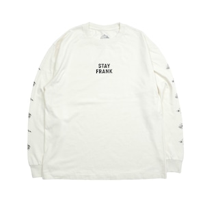 STAY FRANK.L/S T-shirts | fade wht