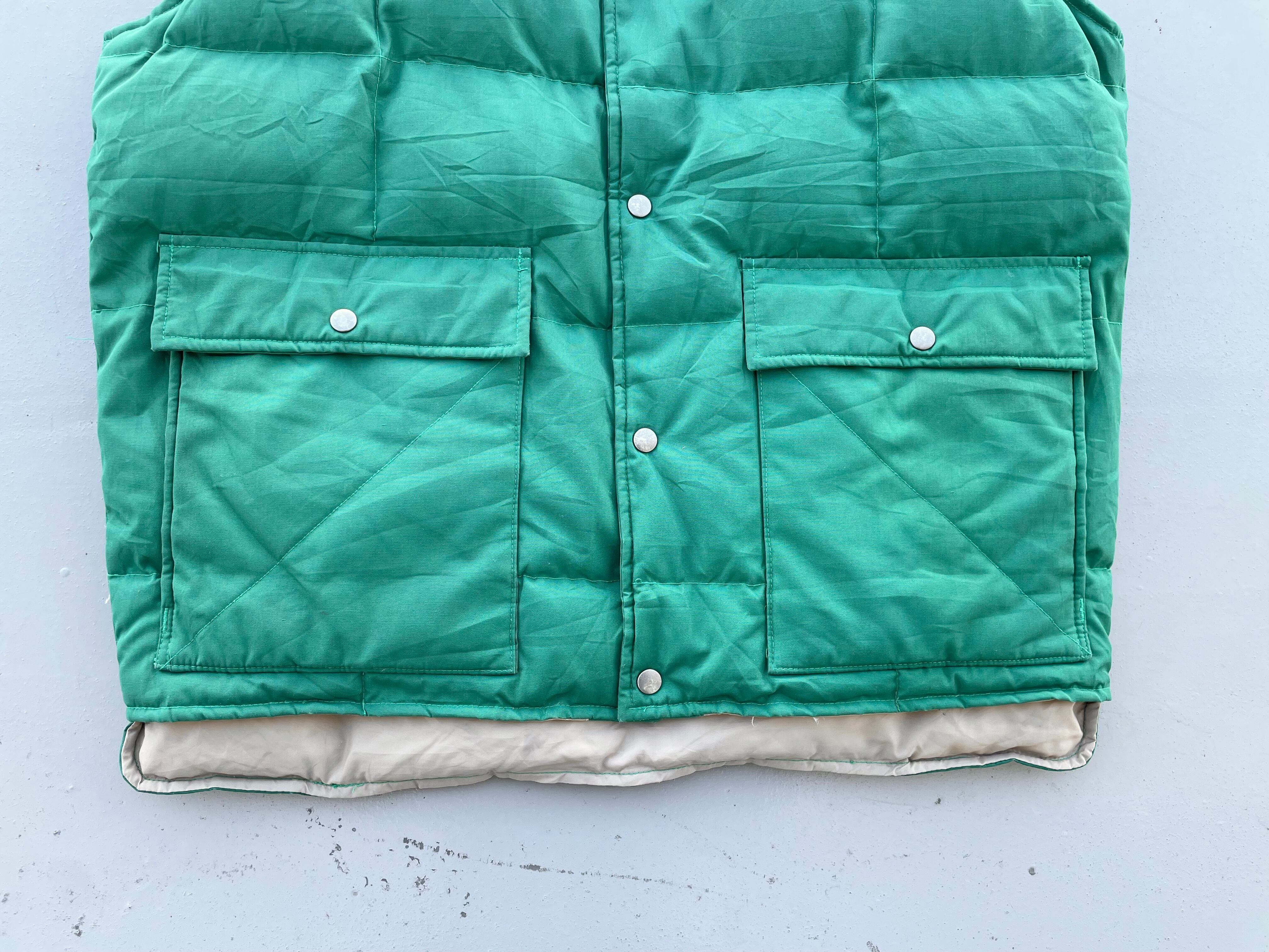 ST.JOHN'S BAY Down Vest XLsize!! 90s | Blue Ribbon -used&vintage-
