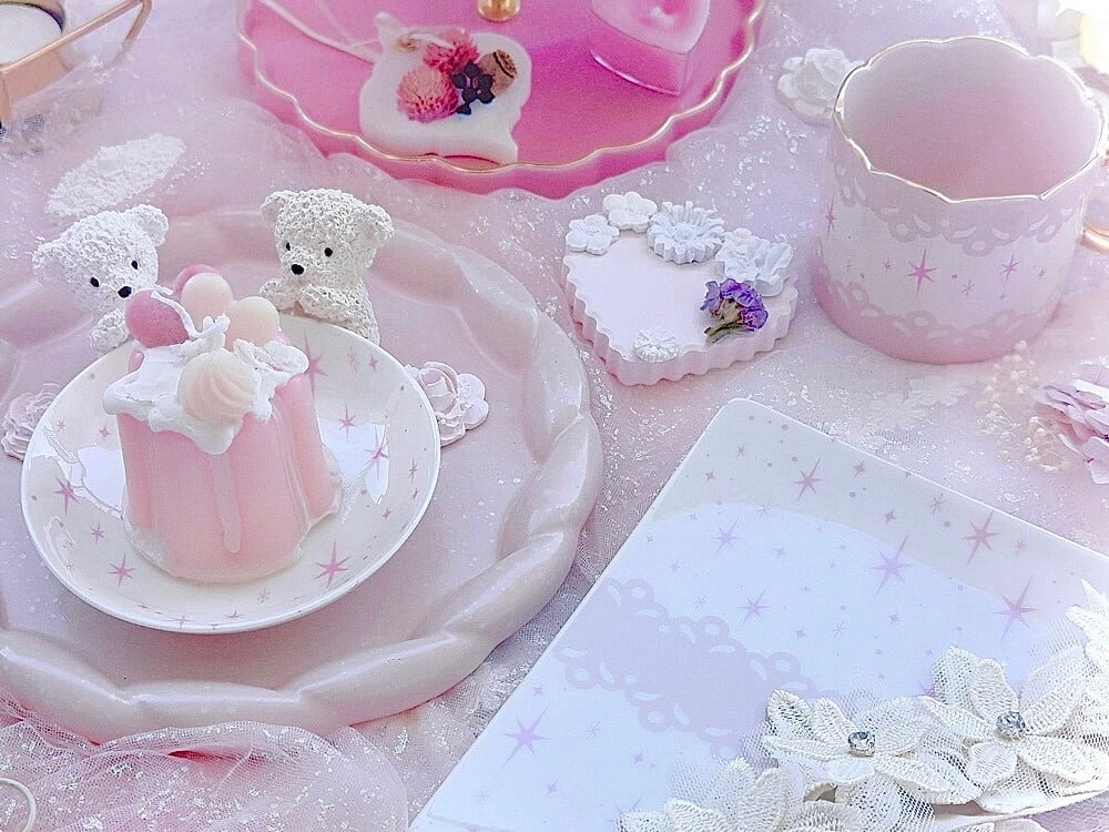 スターリーナイト転写紙(A3)・ピンク ポーセリンアート用・星転写紙