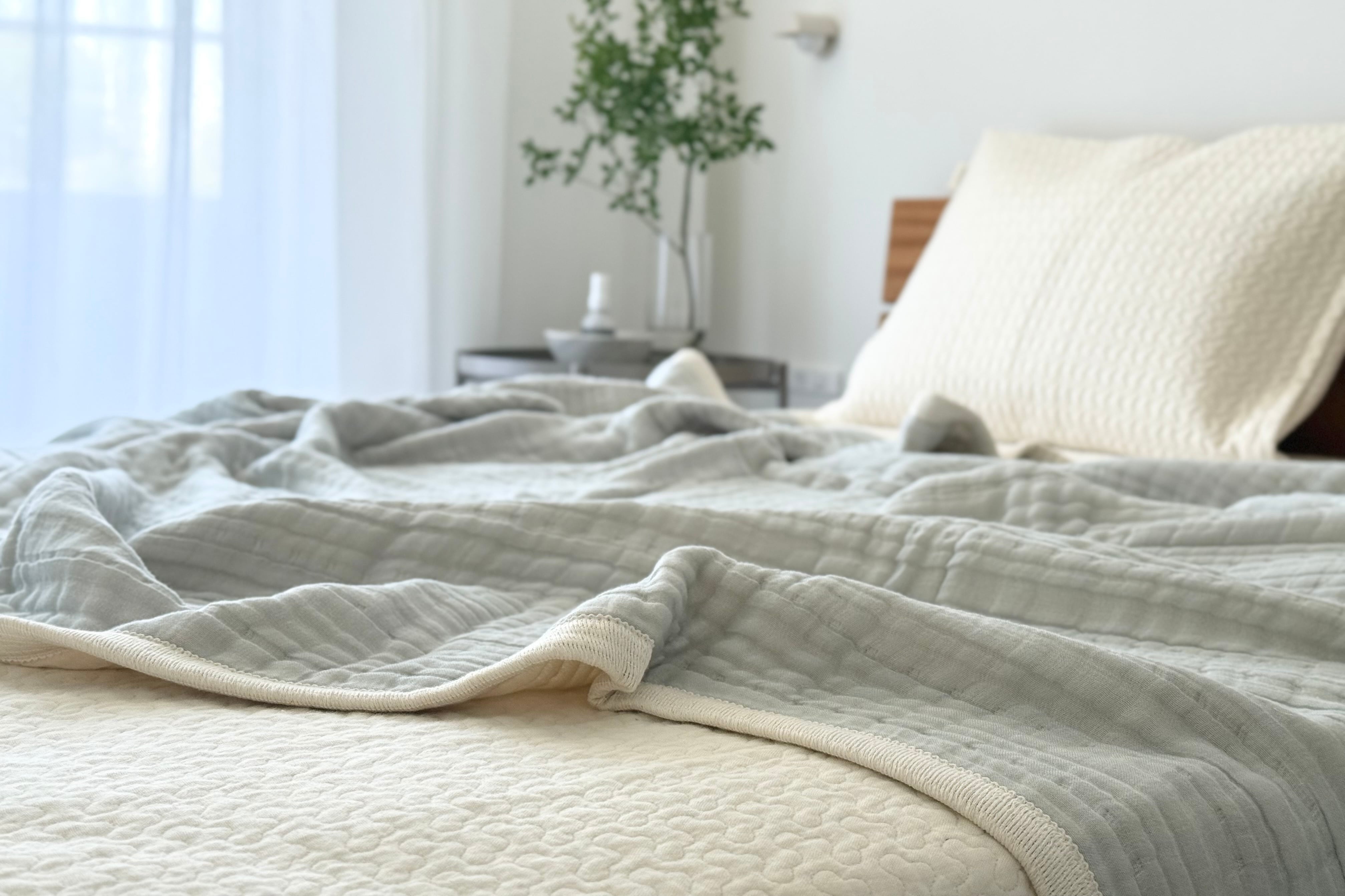 2枚がお得♪／ torosara 5重ジャガード織 ガーゼケット