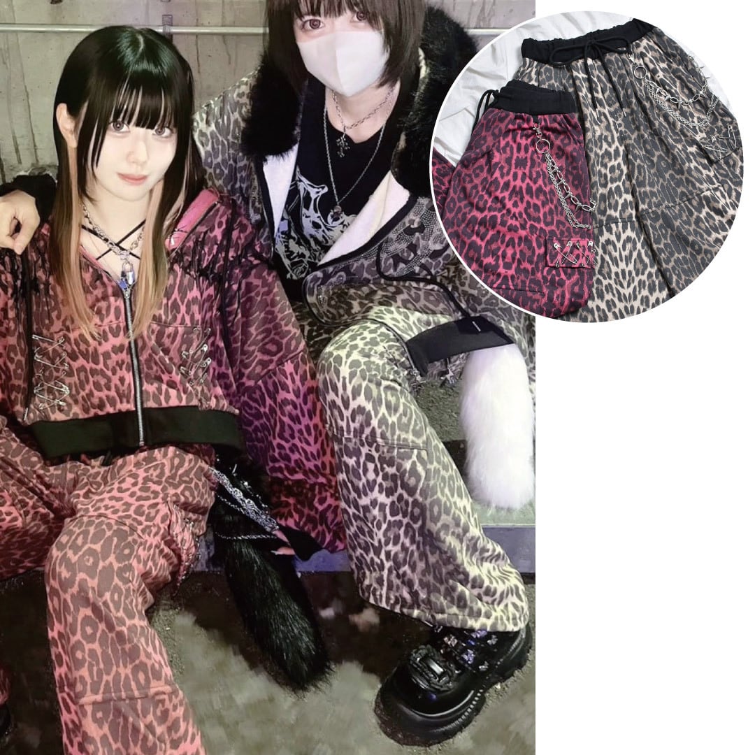 ヒョウ柄カーゴスウェットパンツ | VOLCAN&APHRODITE 公式通販