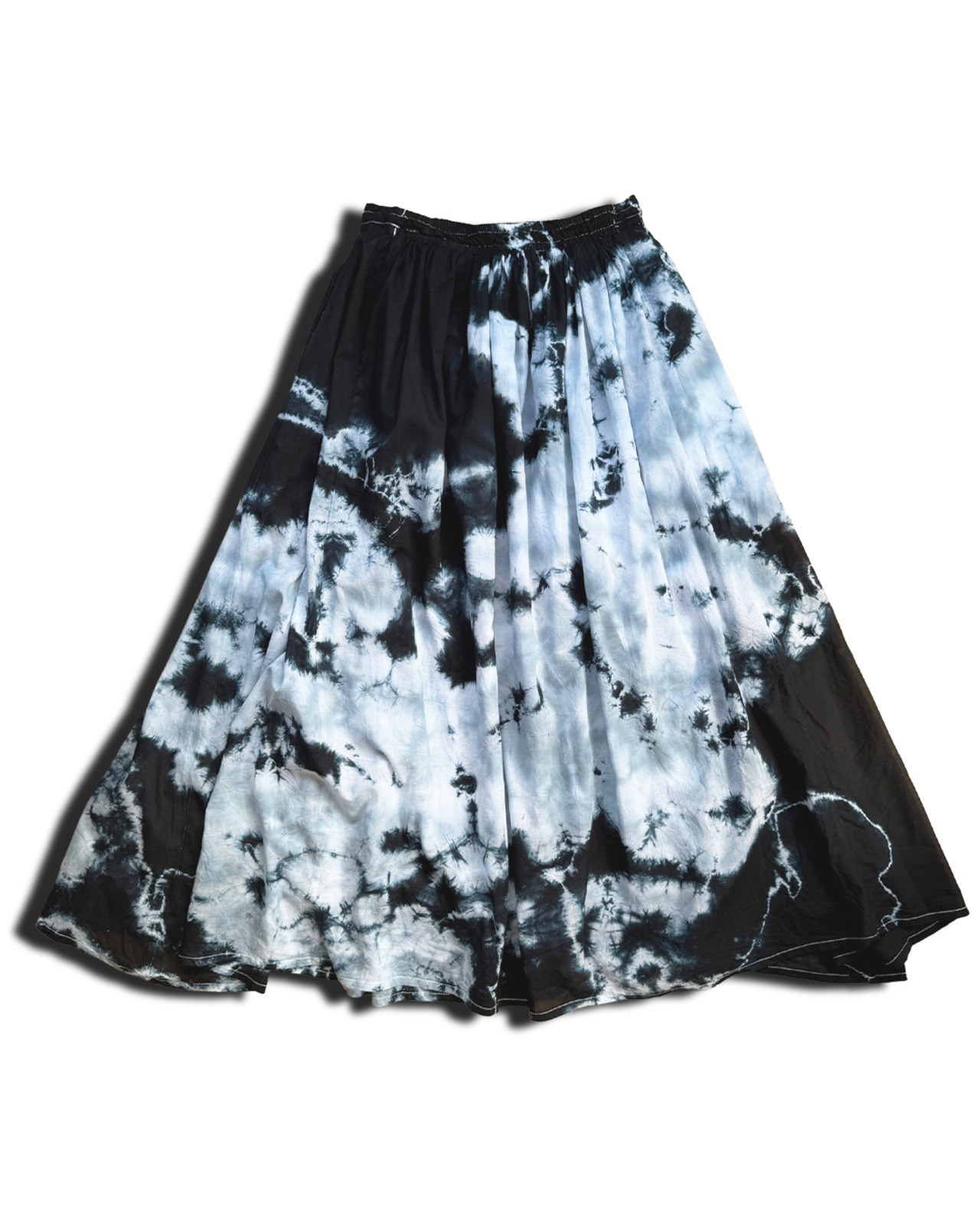 【セットアップ可】タイダイ黒染めワンピース ダルメシアン