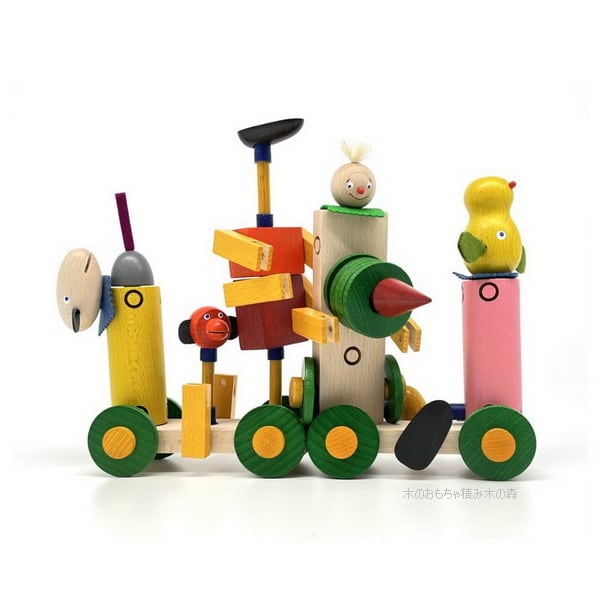 ケルナースティック のりもの 木箱入り 6歳〜 ジョイント玩具