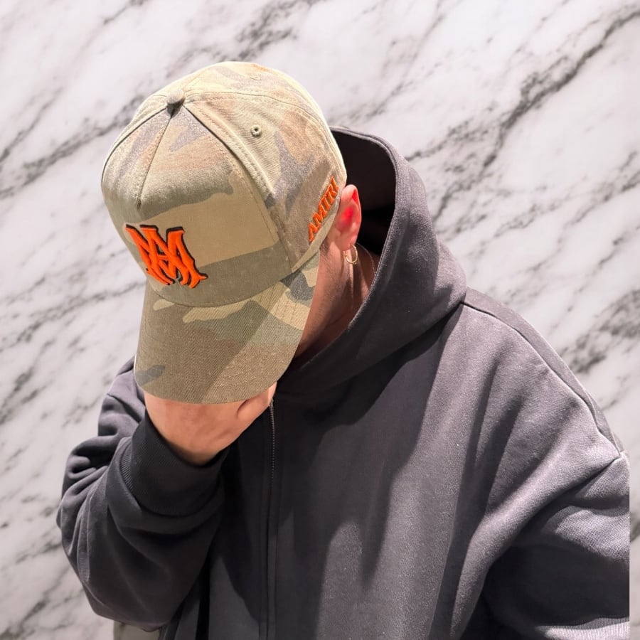 AMIRI】MA OUTLINE CAMO HAT | AYIN