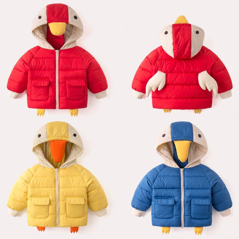 ベビーパッド入りジャケット冬のフード付きの肥厚赤ちゃんの冬の服の女性の綿の服は暖かい綿を温めます Duduベイビー50461267654