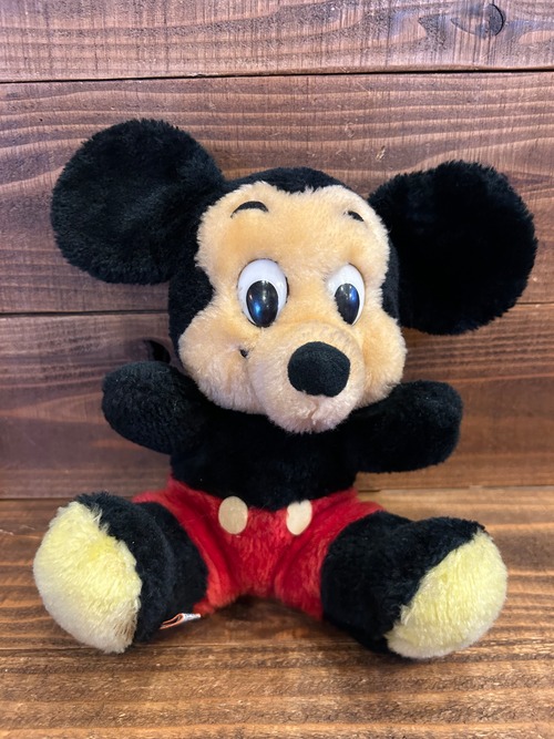 Vintage Disney Mickey Mouse Plush Doll /ミッキーマウス ぬいぐるみ 70's ビンテージ