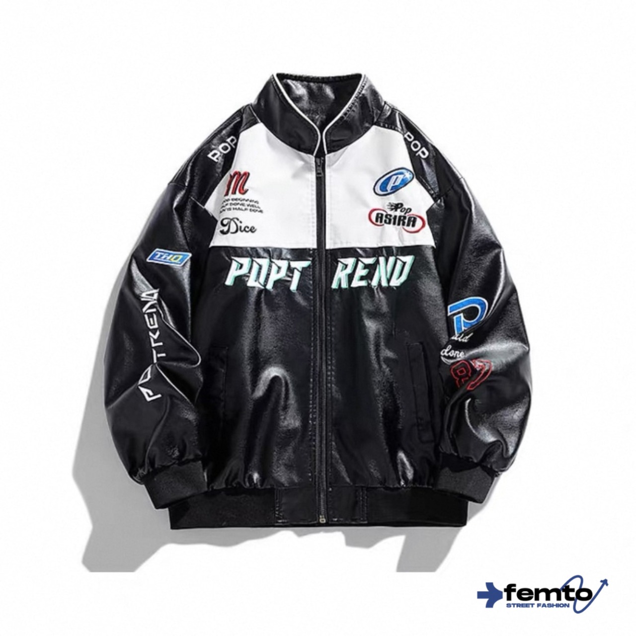 Racing logo zip-up jacket 1088 - 1