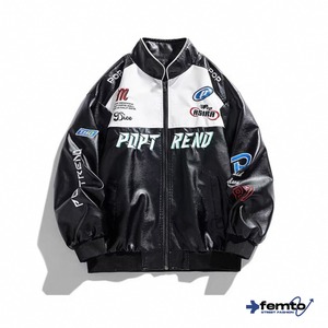 Racing logo zip-up jacket 1088