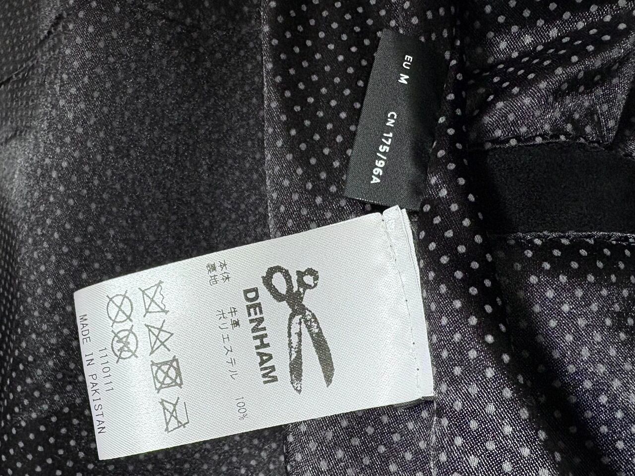 DENHAM CONVOY TRUCKER Suede leather jacket BLACK | AFTER DARK