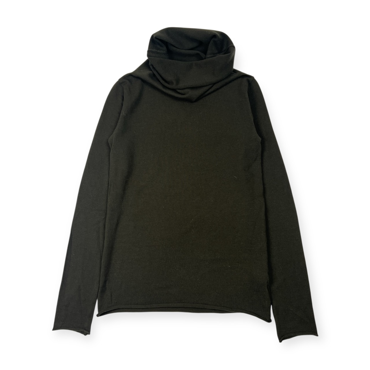 イタリア製 Neil Barrett ニールバレット タートルネック 長袖 ウール ニット セーター S/ダークグリーン系 メンズ