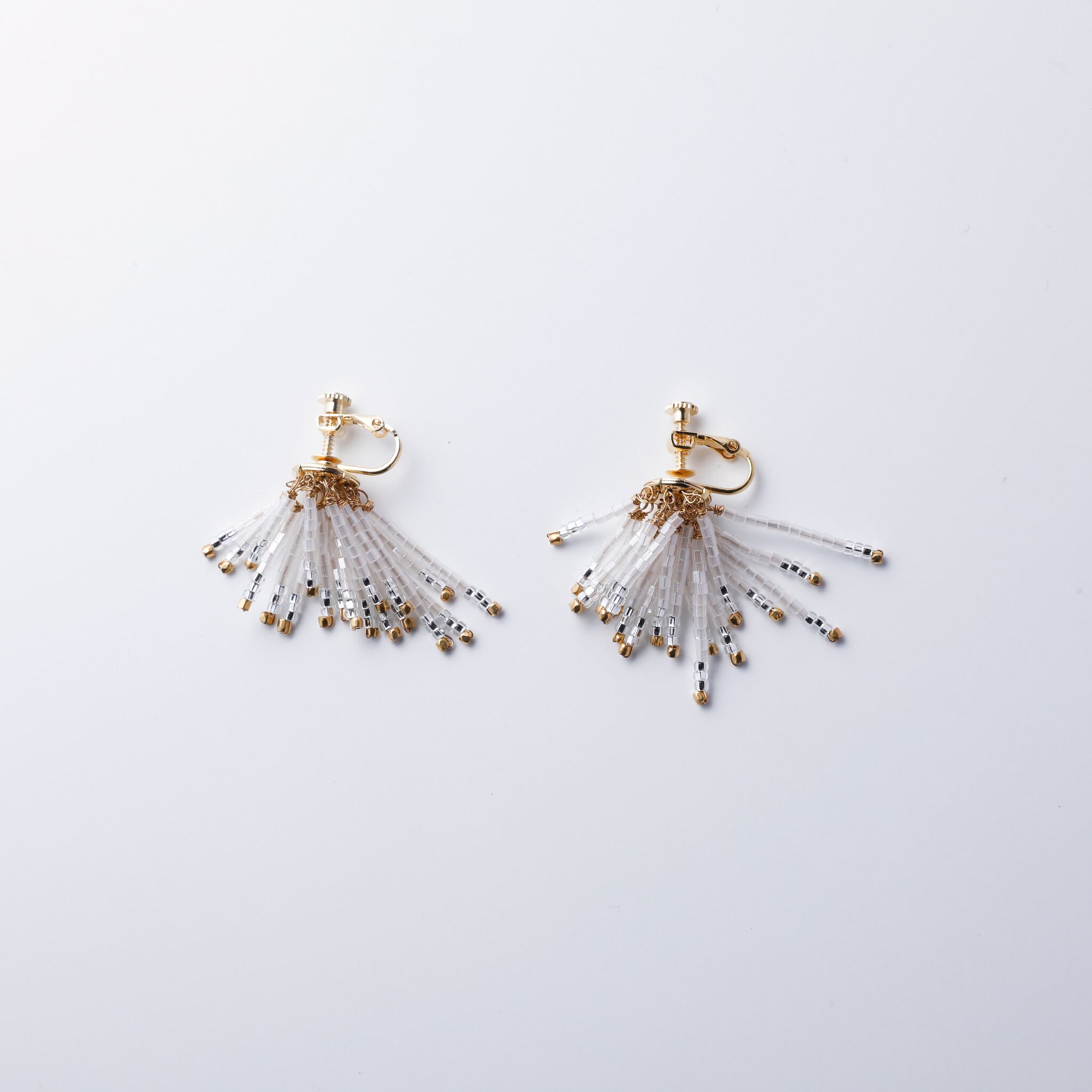 フリンジ(ホワイト×シルバー)