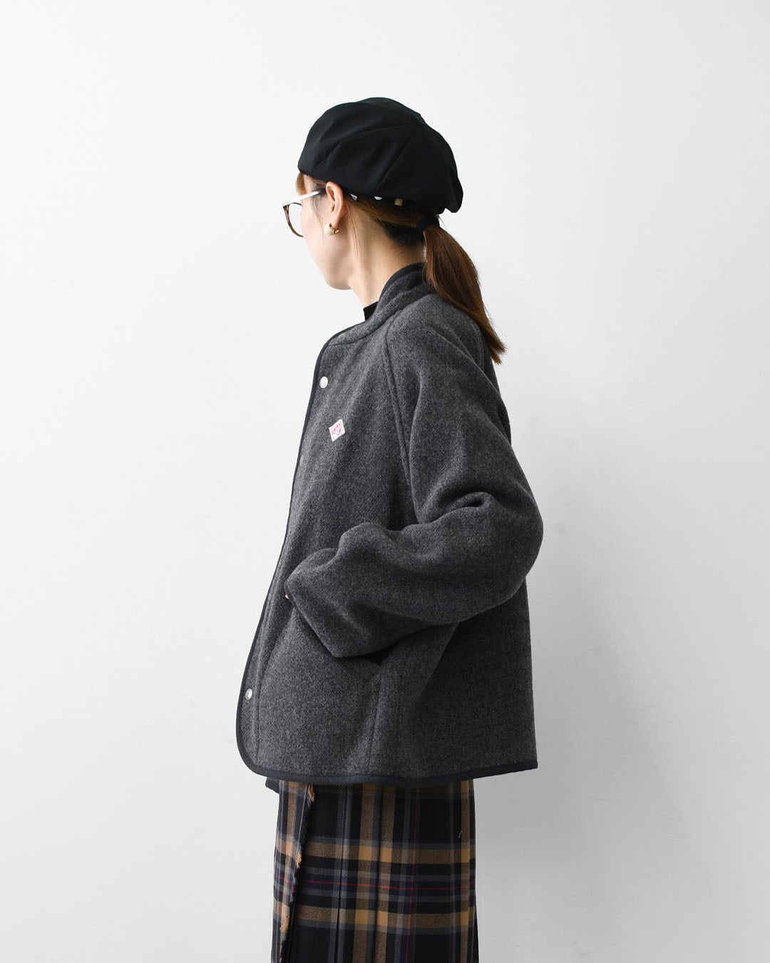 DANTON [ダントン] W WOOL LIGHT PILE STANDCOLLAR JACKET [DT