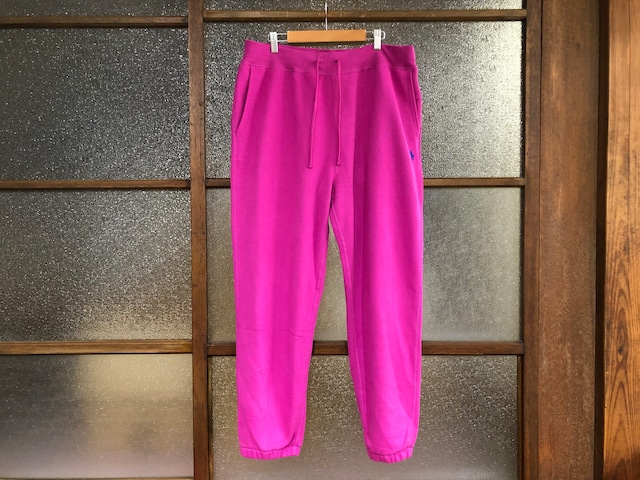 POLO RALPH LAUREN THE BIG FIT RL FLEECE SWEAT PANTS (PINK)