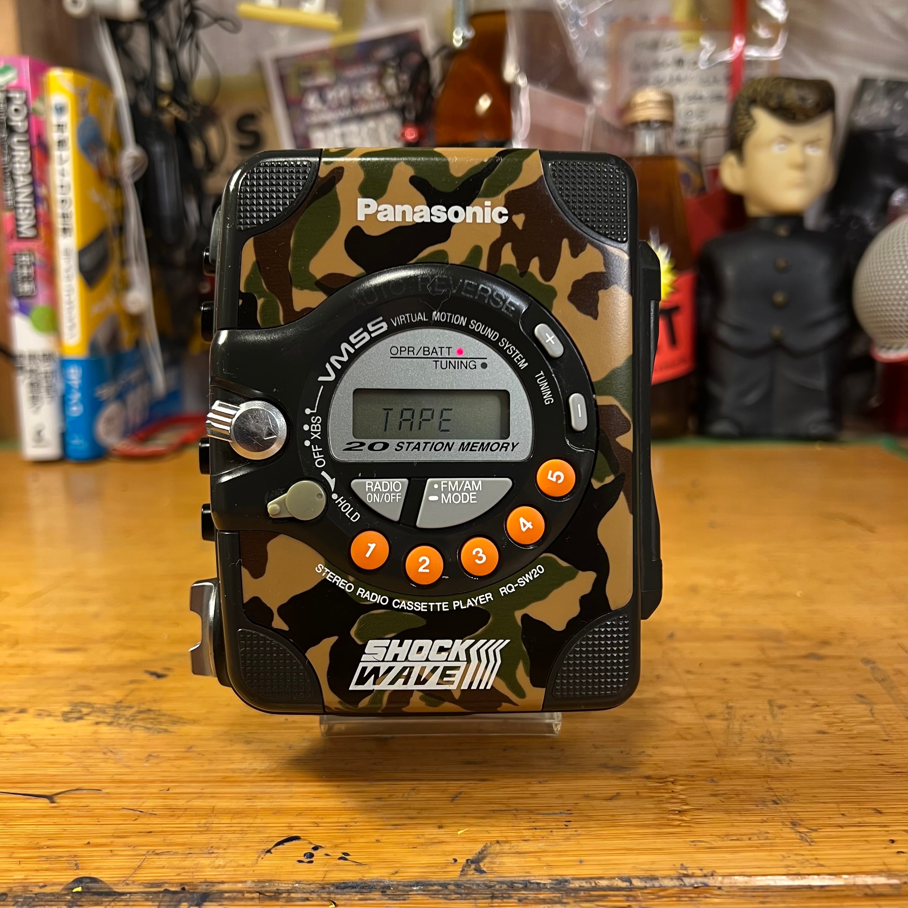 【整備完動品】Panasonic SHOCK WAVE RQ-SW65 【美品】 メンテ済完動品]パナソニックショックウェーブ カセットプレーヤー RQ