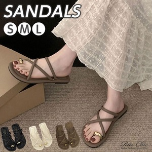 ストラップ サンダル ぺたんこ レディース 春夏 韓国 リングサンダル 大人 シンプル きれいめ フラットサンダル 履きやすい 疲れにくい 軽量 プール 海水浴 ビーチ 大人可愛い 大人女子